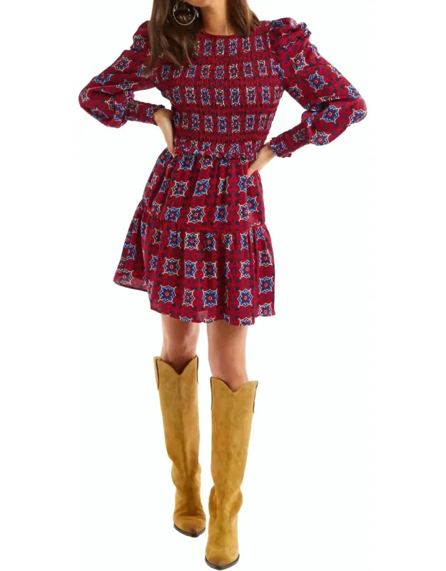 Smocked Kaleidoscope Dress