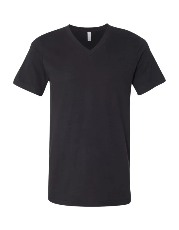 Jersey V-neck Tee, 100% Airlume Combed And Ringspun Cotton, Retail Fit