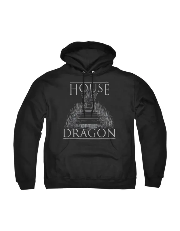 House Of The Dragon Sword Throne Pullover Hoodie
