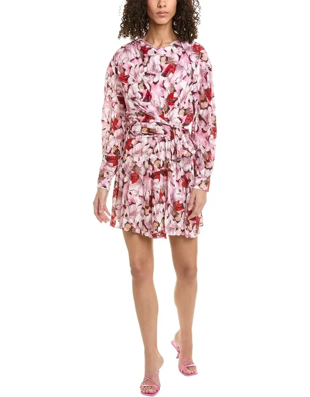 Fil Coupe Silk-blend Mini Dress