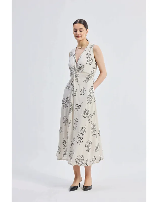 Front Twist Maxi Dress