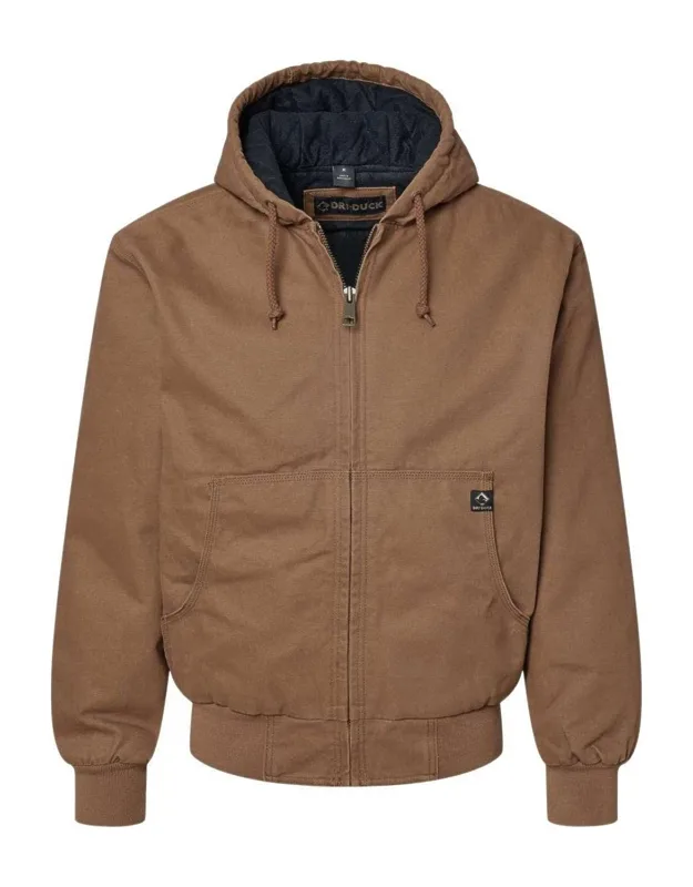 Cheyenne Boulder Cloth Hooded Jacket With Tricot Quilt Lining