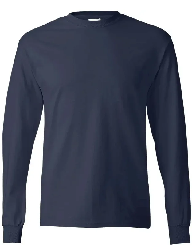 Authentic Long Sleeve T-shirt - Classic Fit, Set-in Ribbed Crewneck