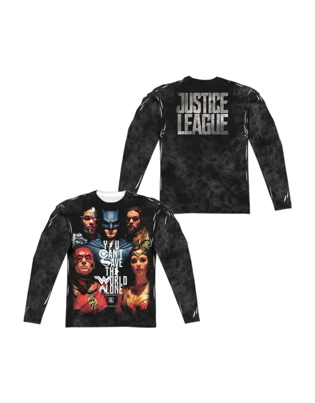 Save The World Poster Long Sleeve Crew Tee