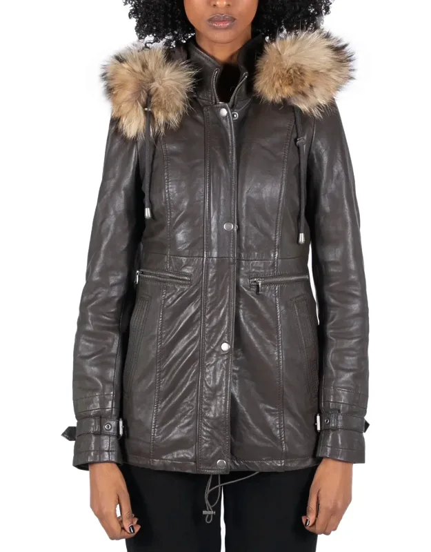 Removable Hooded Parka Coat