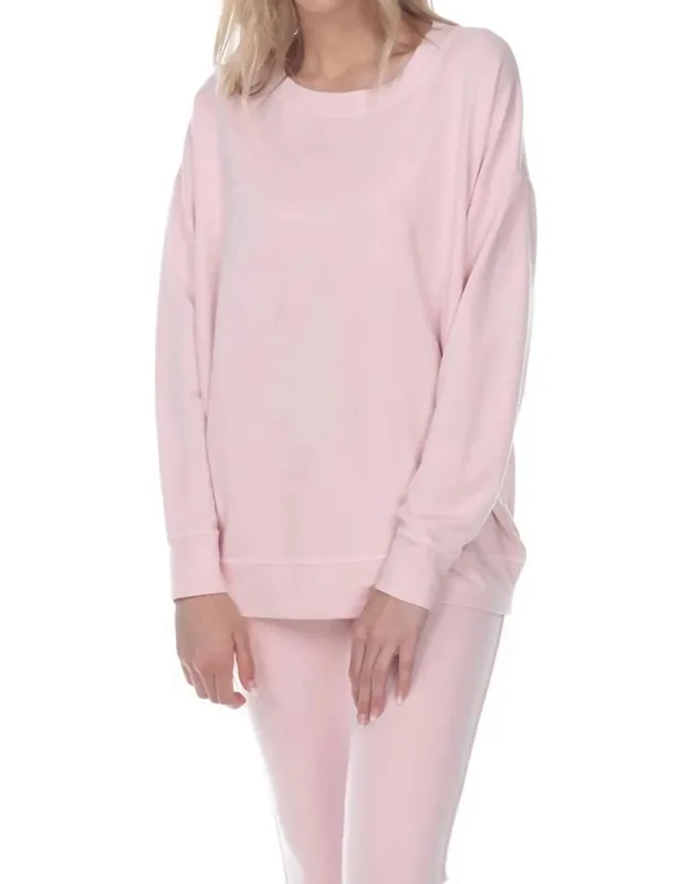 French Terry Crew Neck Sweatshirt