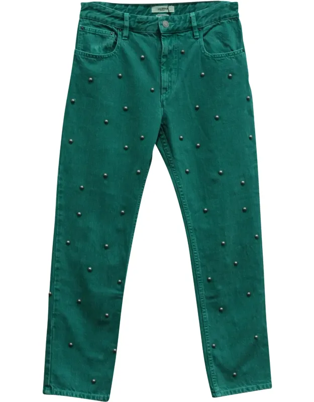Pearl Studded Jeans