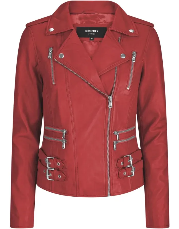 Leather Racing Biker Jacket