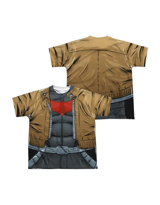 Batman Red Hood Uniform Short Sleeve Poly Crew Tee / T-shirt