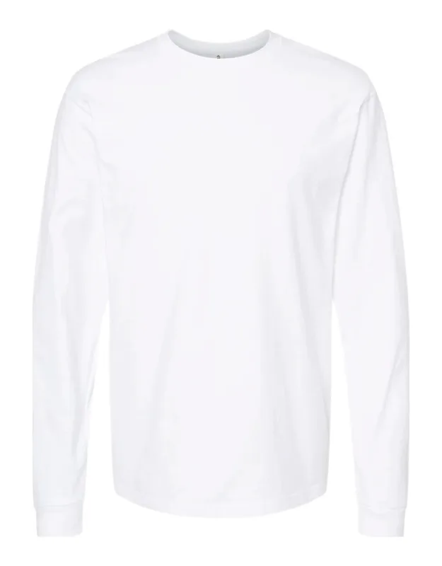 Jersey Long Sleeve T-shirt, 100% Ringspun Cotton, Reactive-dyed For Longer Lasting Color
