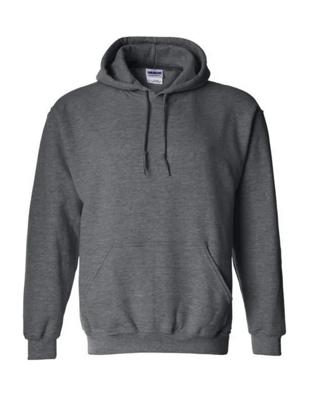 Gildan Heavy Blend Hooded Sweatshirt With Air Jet Spun Yarn And Pouch Pocket