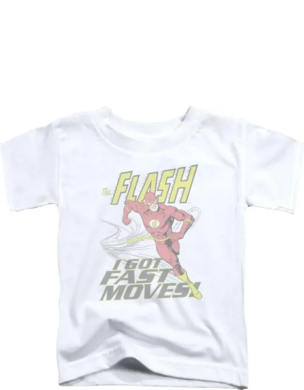 Dc Comics Flash Fast Moves Short Sleeve Tee - Stylish For Everyday Wear