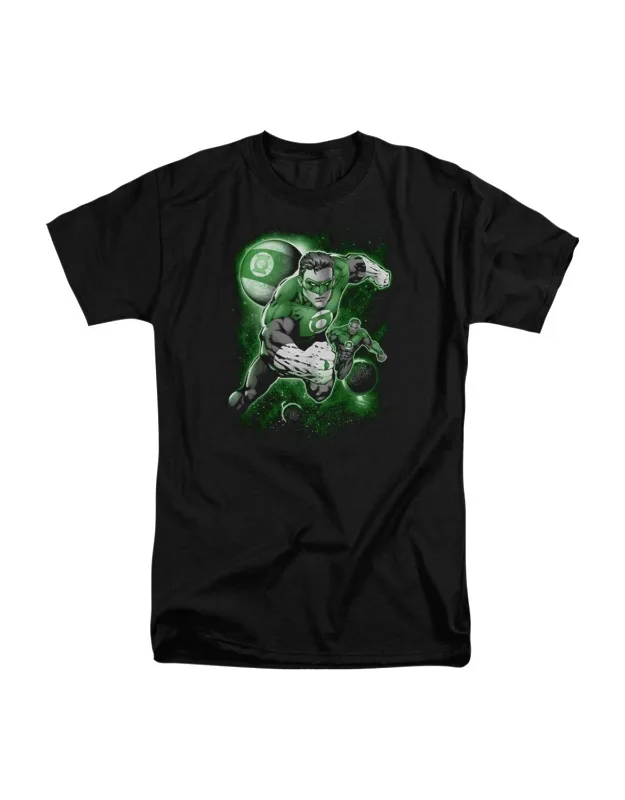 Green Lantern Planet Short Sleeve Tall Tee / T-shirt, 100% Cotton