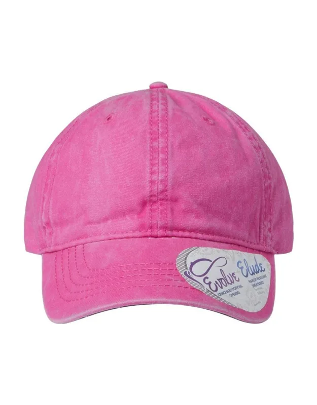 Infinity Her Pigment-dyed Cap With Moisture-management Sweatband And Concealed Ponytail Opening