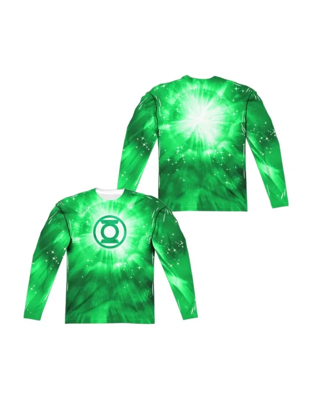 Green Lantern Green Energy Long Sleeve Poly Crew Tee - Stylish For Everyday Wear