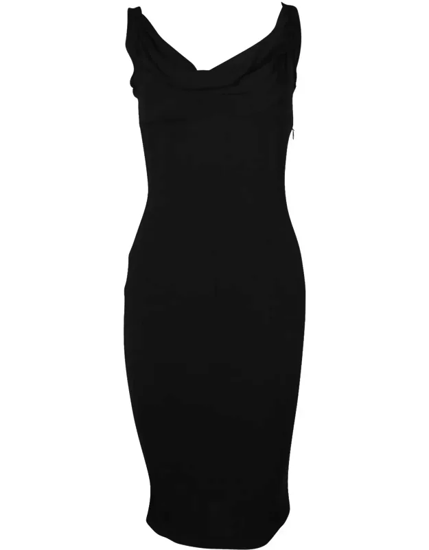 Cowl Neck Midi Dress
