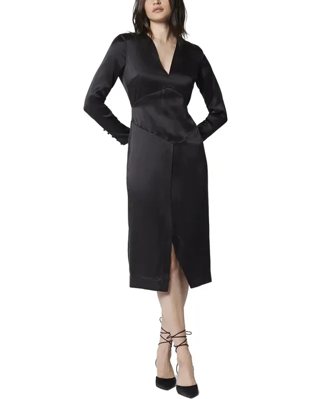 Silk Midi Dress