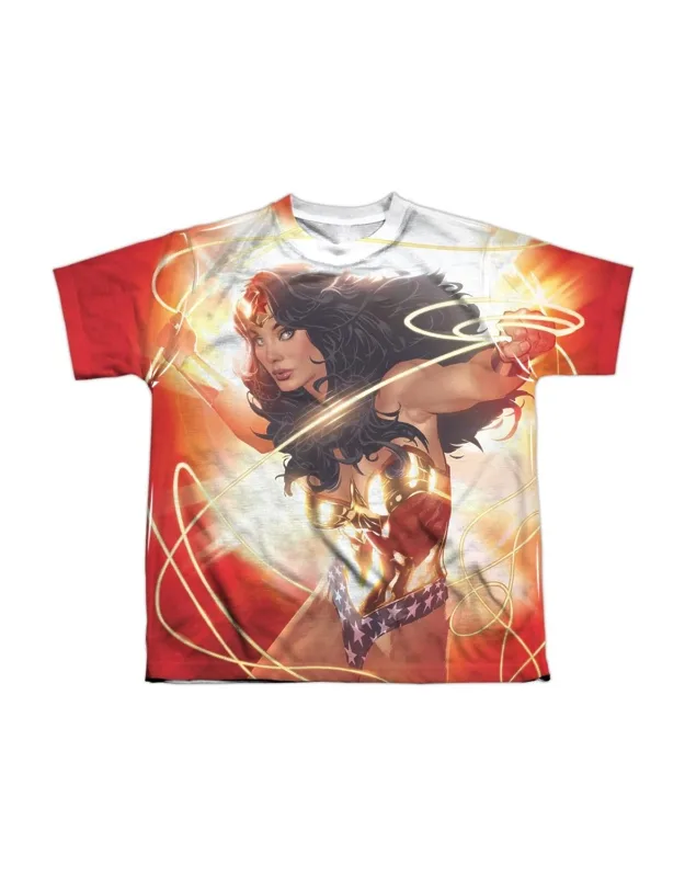 Justice League Of America Wonder Woman Glow Short Sleeve Crew Tee