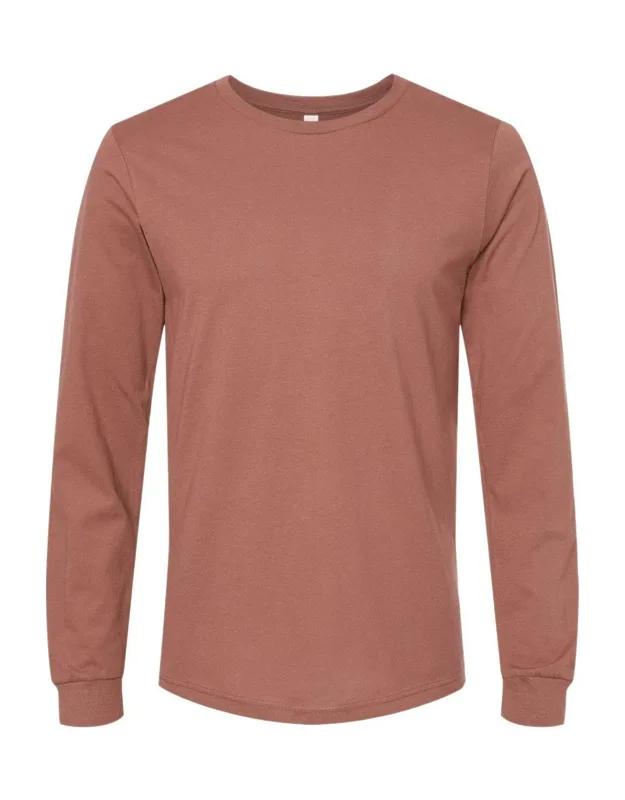 Jersey Long Sleeve Tee, 100% Airlume Combed And Ringspun Cotton, Retail Fit