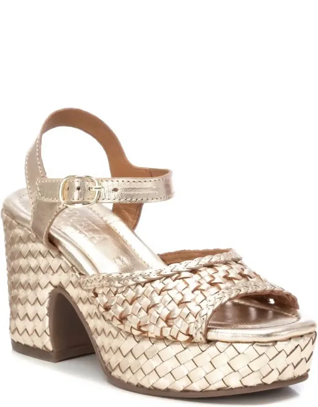 Carmela Leather Heel Sandals