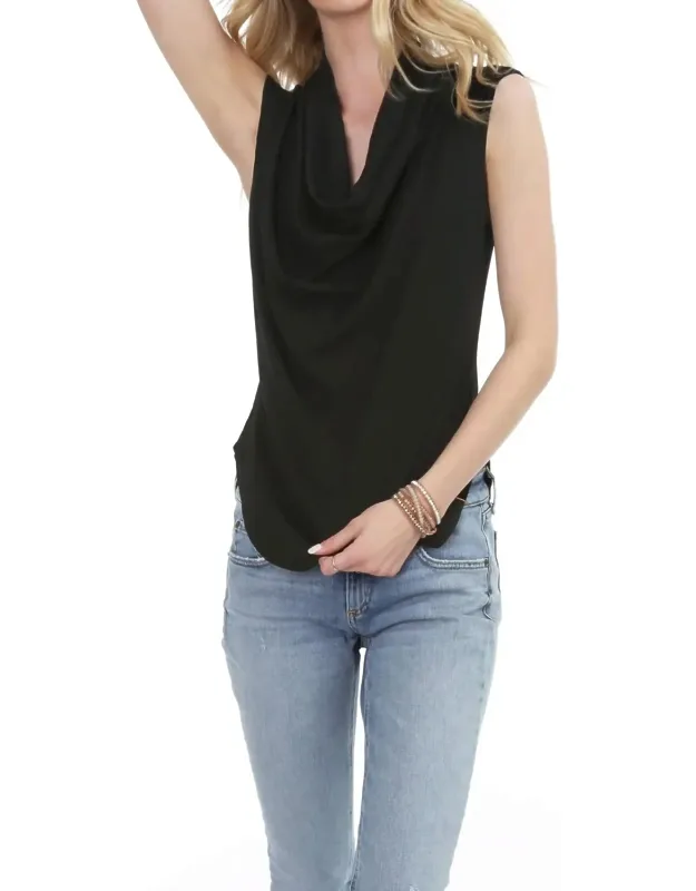 Sleeveless Cowl Top