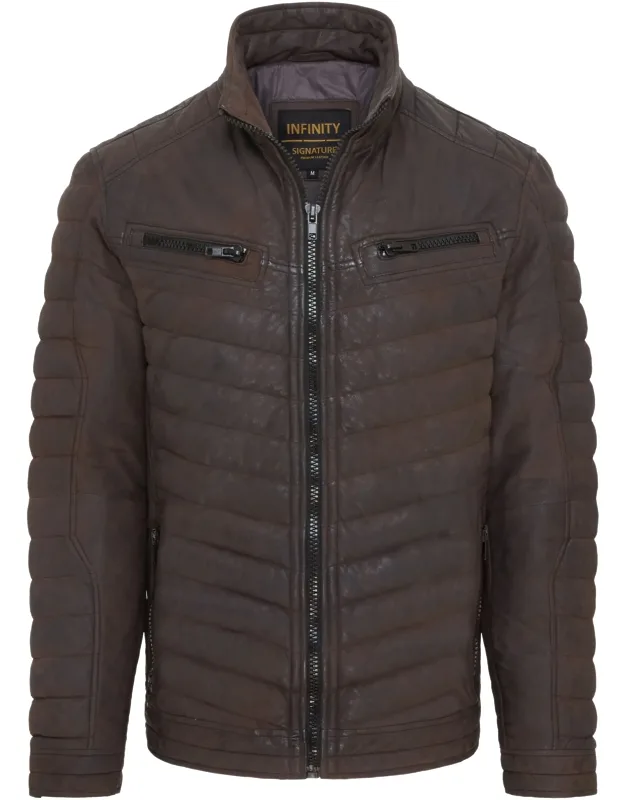 Quilted Puffer Bomber Jacket