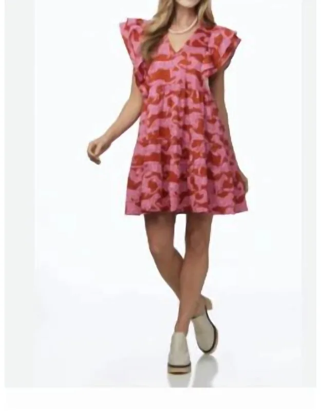 Holden Dress In Jumping Jag, Effortlessly Chic Look