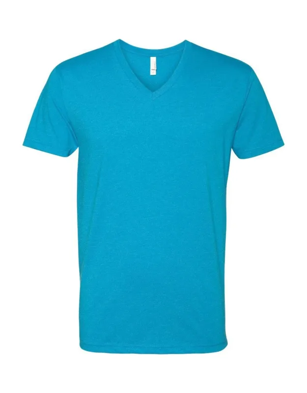 Next Level V-neck T-shirt 4.3 Oz./yd, Fabric Laundered