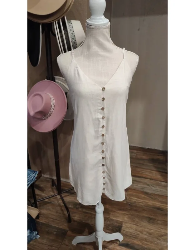 Buttoned Mini Dress