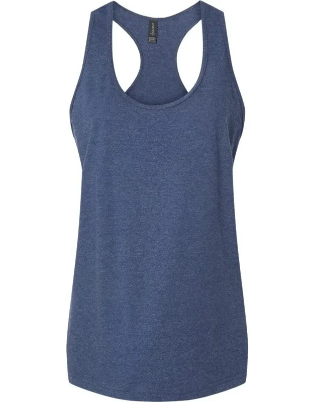 Gildan Softstyle Cvc Racerback Tank Top With Tear Away Label And Oeko-tex Certified Dyes