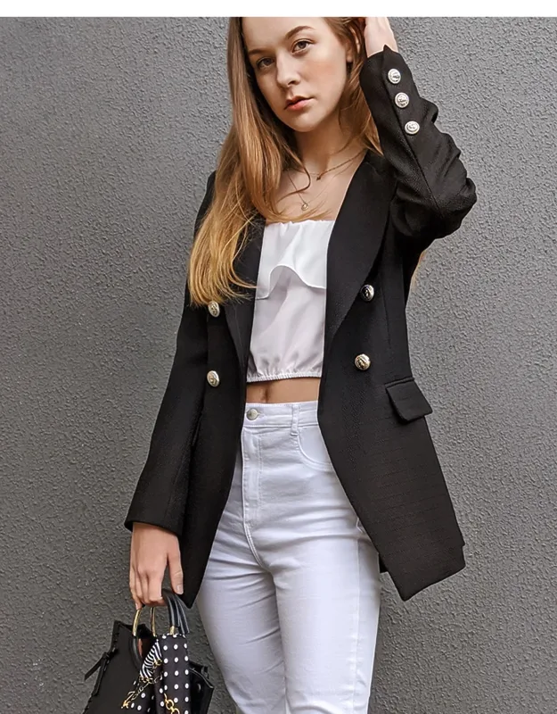 Textured Weave Blazer