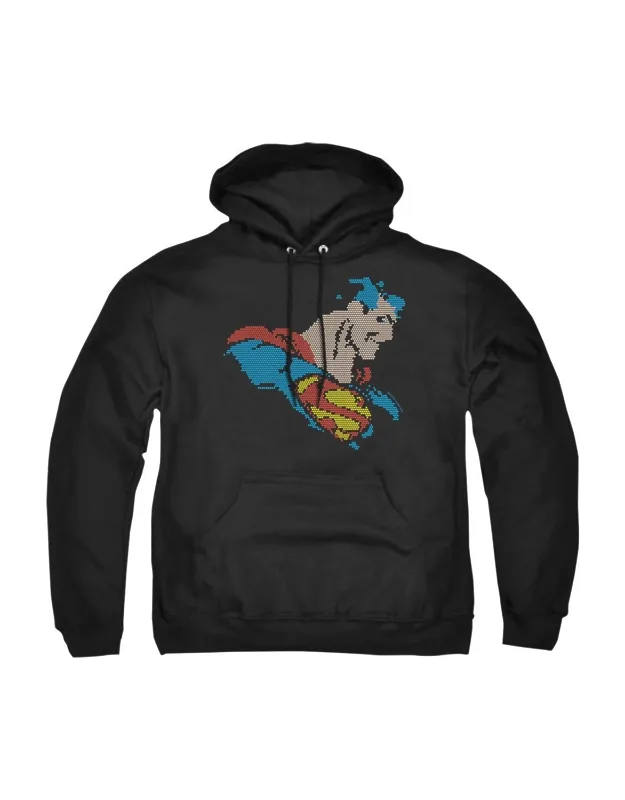 Dc Comics Lite Brite Superman Hoodie - 50% Cotton, 50% Polyester