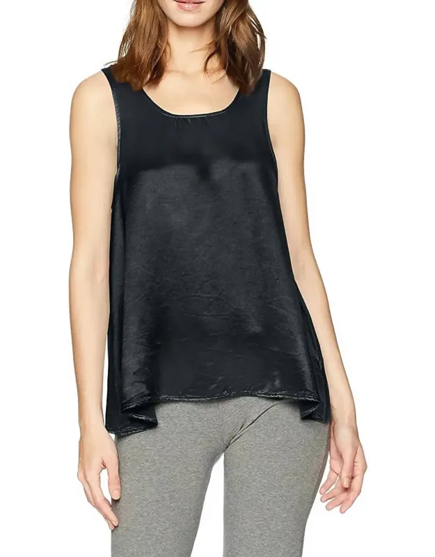 Cece Satin Camisole With Open Back
