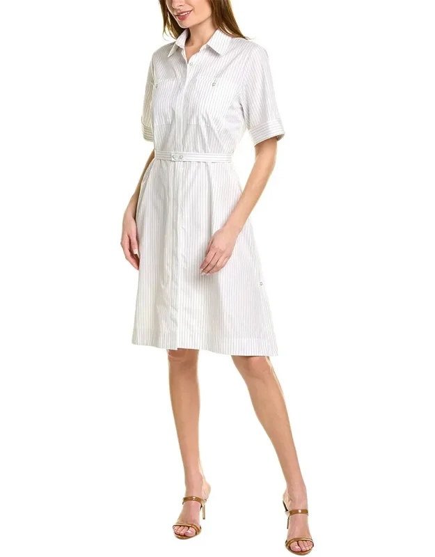 Pinstripe Shirtdress