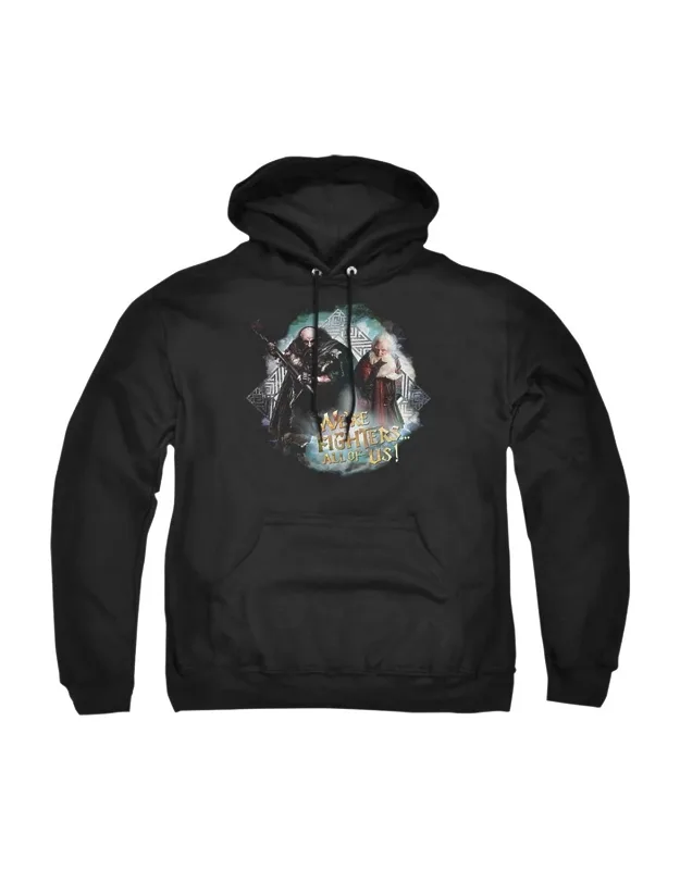 The Hobbit We´re Fighters Adult Pull Over Hoodie, Stylish For Everyday Wear