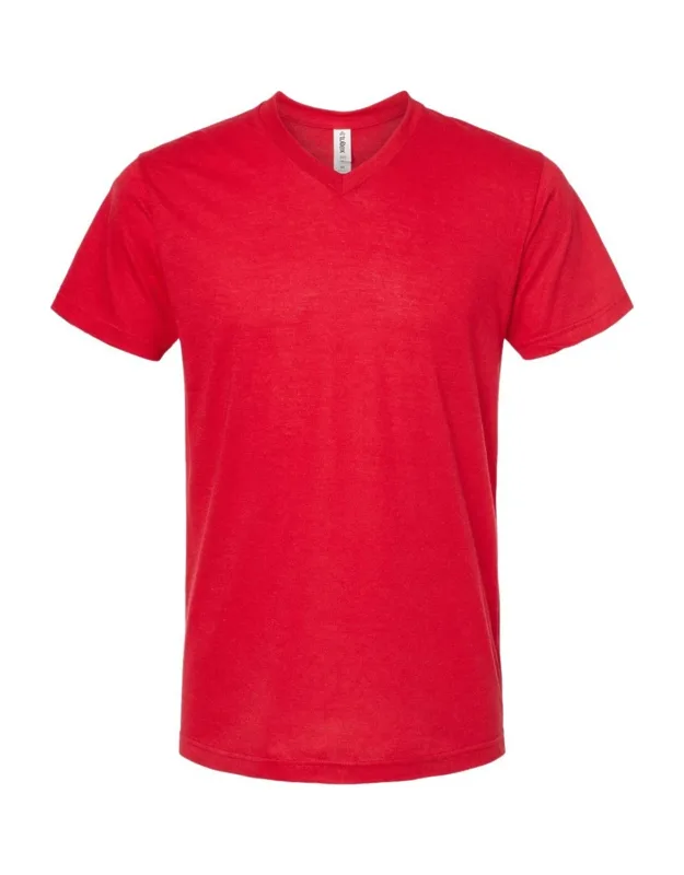 Poly-rich V-neck T-shirt