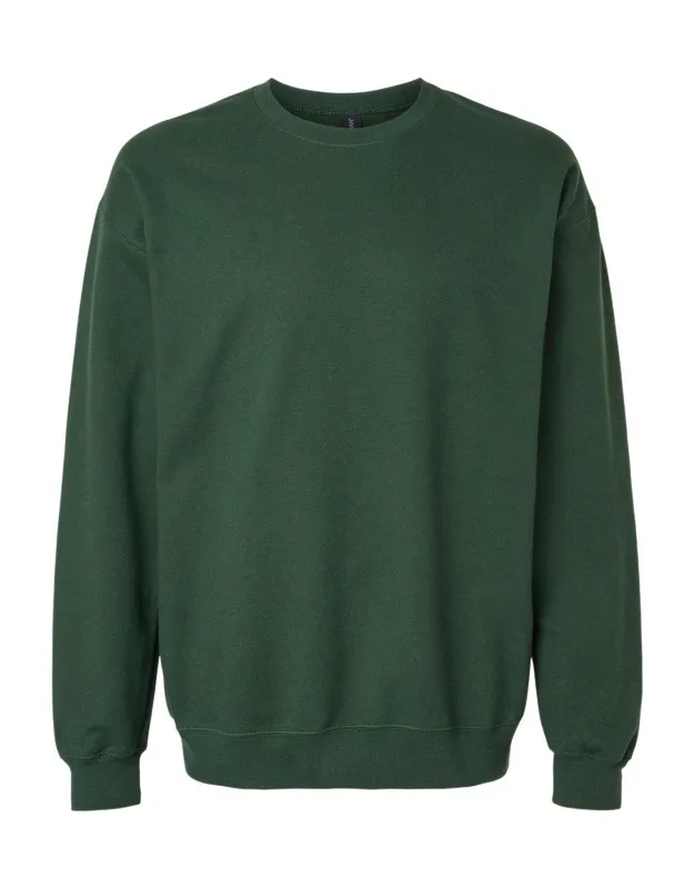 Softstyle Crewneck Sweatshirt With 80/20 Ringspun Cotton/polyester Blend And Enhanced Stretch Cuffs