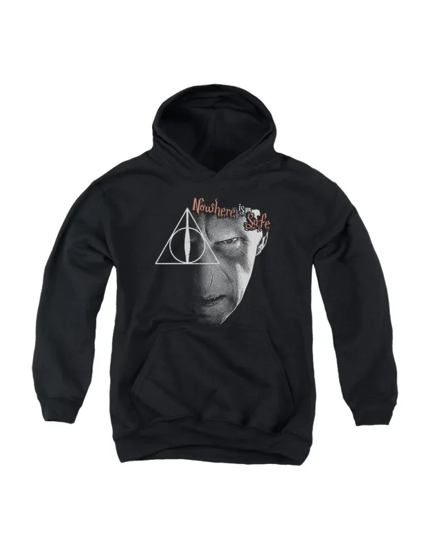 Harry Potter Nowhere Is Safe Pull Over Hoodie - Stylish For Everyday Wear