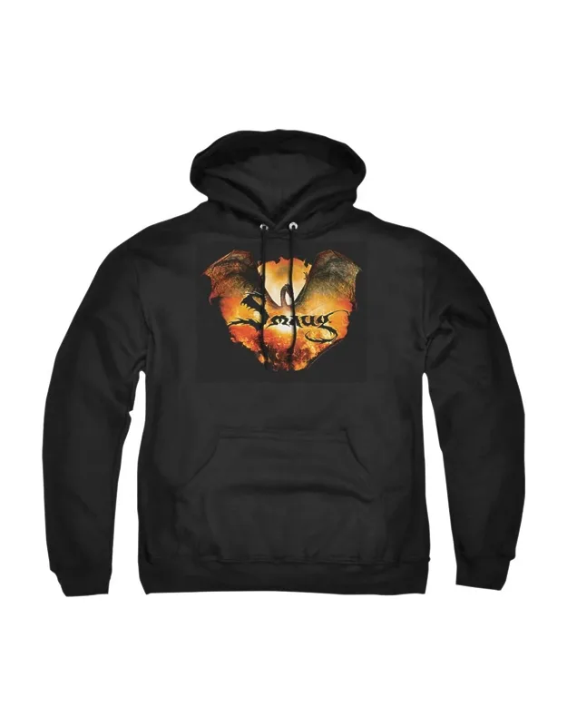 Hobbit Reign In Flame Hoodie - 50% Cotton, 50% Polyester