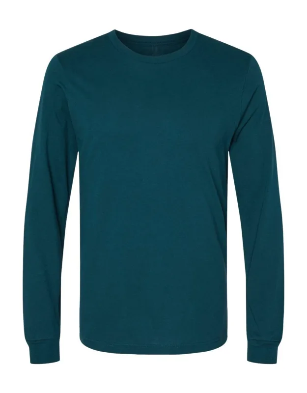 Jersey Long Sleeve Tee, 100% Airlume Combed And Ringspun Cotton, Retail Fit
