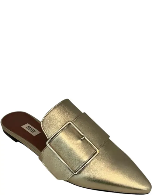 Hamelin Leather Buckled Mules