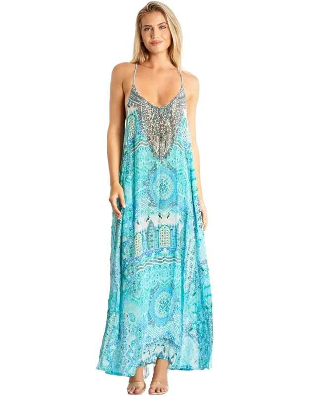 Vida T-back Maxi Dress Features