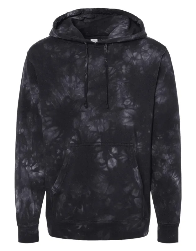 Independent Trading Co. Midweight Tie-dyed Hooded Sweatshirt