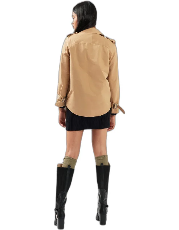 Cropped Trench Coat