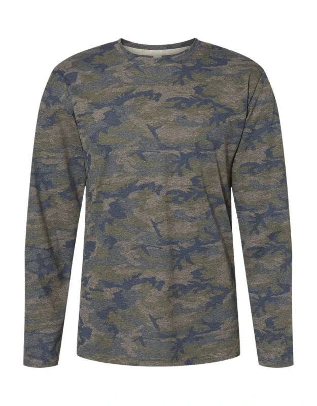 Fine Jersey Long Sleeve Tee - Combed Ringspun Cotton, Droptail With Side Vent