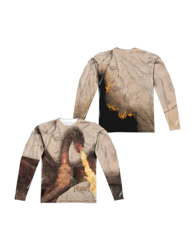 Hobbit Smaug Attack Long Sleeve Crew Tee