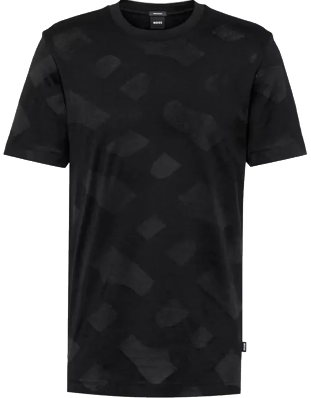 Tiburt 355 Jacquard Logo Short Sleeve Crew Neck T-shirt