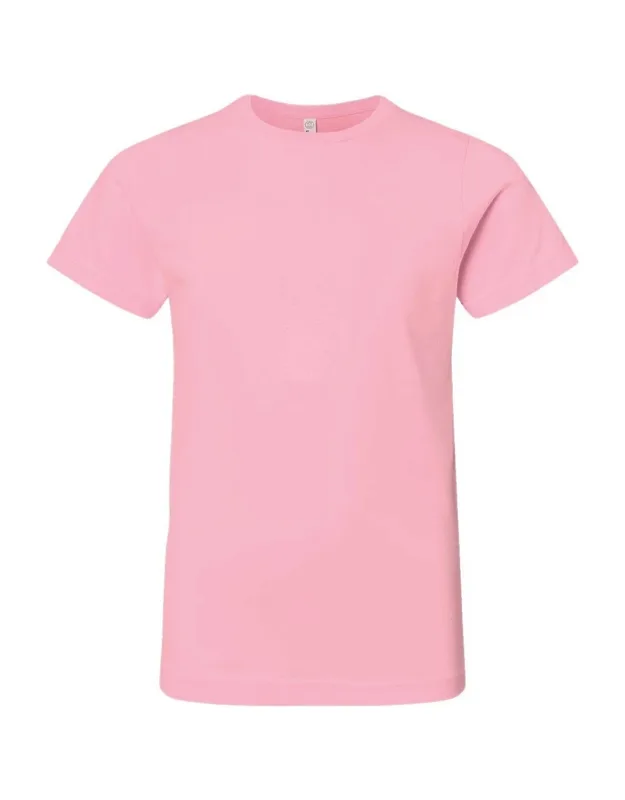 Youth Fine Jersey Tee, 100% Combed Ringspun Cotton, Easytear Label