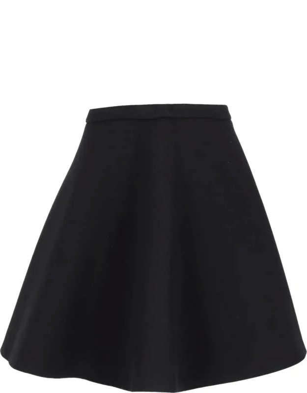 Flared Above-knee Skirt