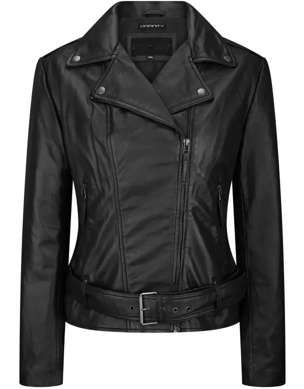 Real Leather Slim Fit Biker Jacket